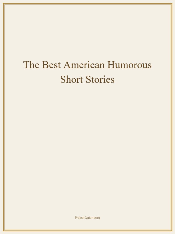 The Best American Humorous Short Stories